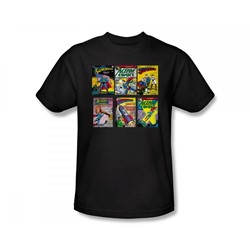 Superman - Sm Covers Slim Fit Adult T-Shirt In Black