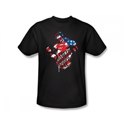 Superman - The American Way Slim Fit Adult T-Shirt In Black