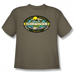 Cbs - Palau Big Boys T-Shirt In Safari Green