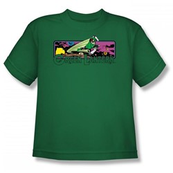 Green Lantern Cosmos Big Boys S/S T-shirt in Kelly Green by DC Comics