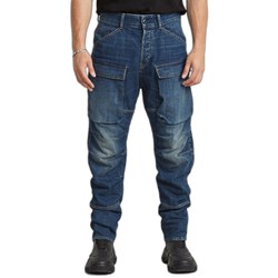 G-Star Raw - Mens 3D Straight Tapered Denim Cargo Jeans