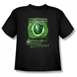 Green Lantern - Break Through Big Boys T-Shirt In Black