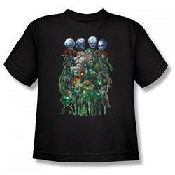 Green Lantern - Corps Croup Shot Big Boys T-Shirt In Black