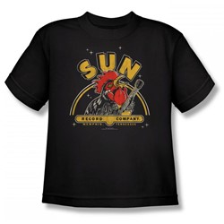Sun Records - Rocking Rooster Big Boys T-Shirt In Black