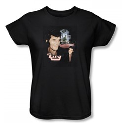 Elvis - Home Sweet Home Womens T-Shirt In Black