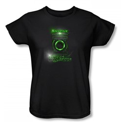 Green Lantern - Anyone Can Be Chosen Womens T-Shirt In Black