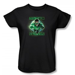 Green Lantern - Green Lantern's Light Womens T-Shirt In Black
