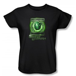 Green Lantern - Break Through Womens T-Shirt In Black