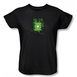 Green Lantern - Power Readings Womens T-Shirt In Black