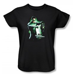 Green Lantern - Hal & Battery Womens T-Shirt In Black