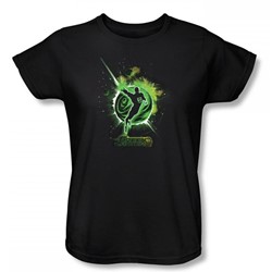 Green Lantern - Shadow Lantern Womens T-Shirt In Black