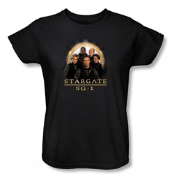 Stargate: Sg 1 - Sg1 Team Womens T-Shirt In Black