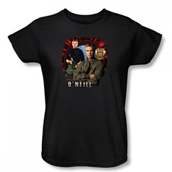 Stargate Sg-1 - Jack O'Neill Womens T-Shirt In Black