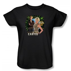 Stargate Sg-1 - Samantha Carter Womens T-Shirt In Black