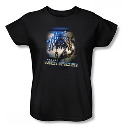 Stargate: Sg 1 - Menace Womens T-Shirt In Black