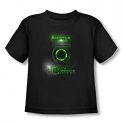 Green Lantern - Anyone Can Be Chosen Toddler T-Shirt In Black
