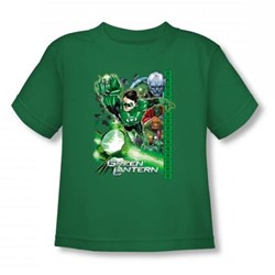 Green Lantern - Fully Charged Toddler T-Shirt In Kelly Green