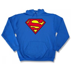 Superman - Classic Logo Hoodie Adult Hoodie In Royal Blue