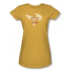 Star Trek - 2161 Juniors T-Shirt In Gold