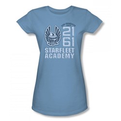 Star Trek - 2161 Juniors T-Shirt In Carolina Blue