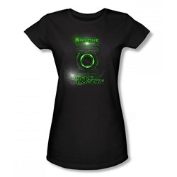Green Lantern - Anyone Can Be Chosen Juniors T-Shirt In Black