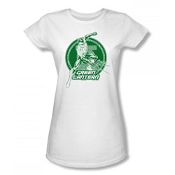 Green Lantern - All In All Juniors T-Shirt In White