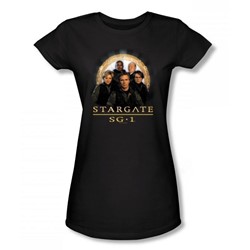 Stargate Sg-1 - Sg1 Team Juniors / Girls T-Shirt In Black