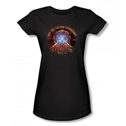 Stargate Sg-1 - Other Side Juniors / Girls T-Shirt In Black