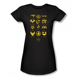 Stargate: Sg 1 - Gia'Uld Characters Juniors T-Shirt In Black