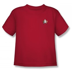 Star Trek - St: Ds9 / Ds9 Command Uniform Little Boys T-Shirt In Cardinal