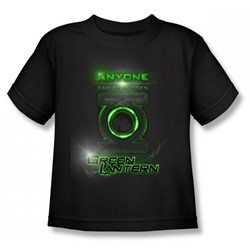 Green Lantern - Anyone Can Be Chosen Juvee T-Shirt In Black