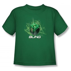 Green Lantern - Ring Bling Juvee T-Shirt In Kelly Green