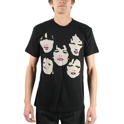 New York Dolls - Faces Mens T-Shirt In Black