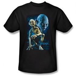 Lord Of The Rings - Smeagol Adult Heather T-Shirt In Black