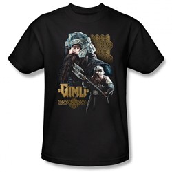 Lord Of The Rings - Gimli Adult Heather T-Shirt In Black
