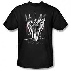 Lord Of The Rings - Big Sauron Head Adult  Short Sleeve T-Shirt In Black