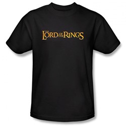 Lord Of The Rings - Lotr Logo Adult Heather T-Shirt In Black
