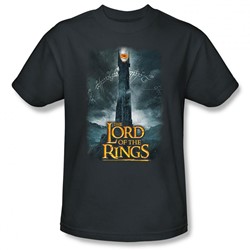 Lord Of The Rings - Always Watching Adult Heather T-Shirt In Charcoal