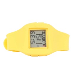Impress Digital Silicon Band Watch in Yellow