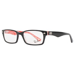 Ray-Ban - Mens Acetate Optical Frames in Black/Red Logo