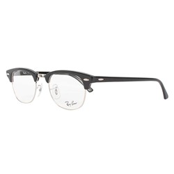 Ray-Ban - Unisex Clubmaster Optical Frames In Shiny Black