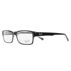 Ray-Ban - Mens Acetate Optical Frames in Top Black/Clear