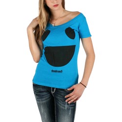 Deadmau5 - Big Mouth Womens Scoop Neck Shirt In Turquoise