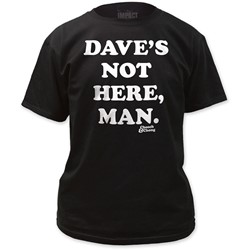 Cheech & Chong - Mens Daves Not Here T-shirt in Black