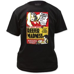 Impact Originals - Mens Reefer Madness Fitted T-Shirt in Black
