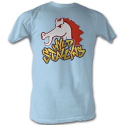 Bill And Ted - Mens Stallyns T-Shirt In Light Blue