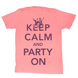 Bill And Ted - Mens Party T-Shirt In Neon Peach Heather