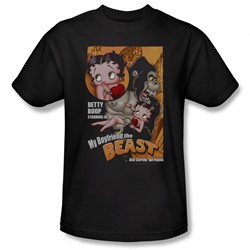 Betty Boop - Mens Boyfriend The Beast T-Shirt In Black