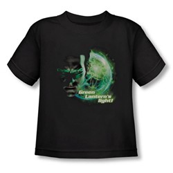 Green Lantern - Toddler Beware The Light(Movie) T-Shirt In Black