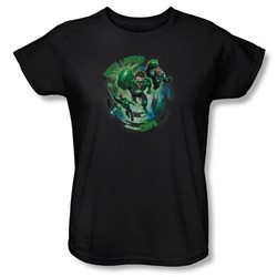 Green Lantern - Womens Corps(Movie) T-Shirt In Black